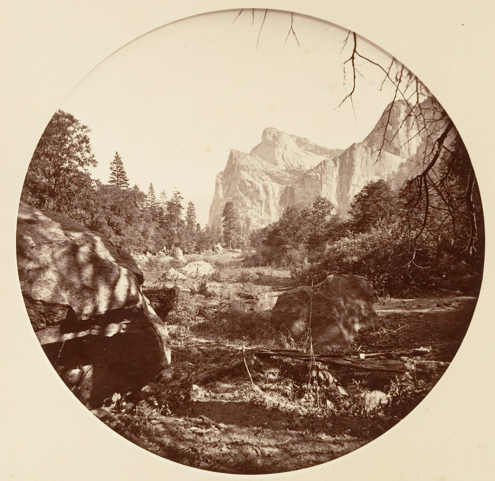 [Yosemite nationalpark, Kalifornien], ca 1878. av Carleton Emmons Watkins