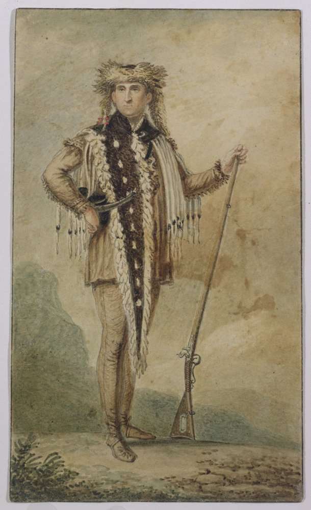 Kapten Meriwether Lewis, 1807 (wc över grafit på papper) av Charles Balthazar Julien Févret de Saint-Mémin