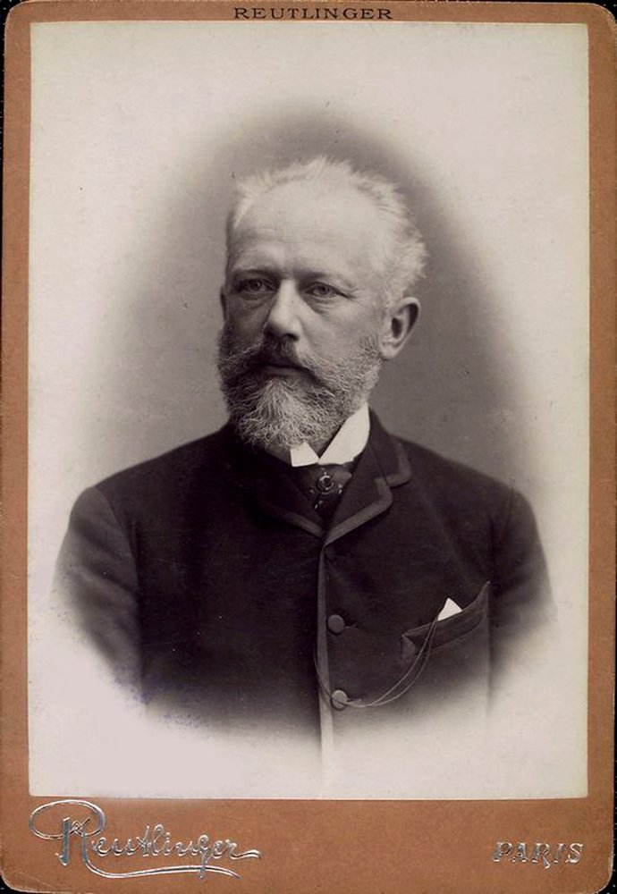 Peter Ilich Tjajkovskij, rysk kompositör, sent 1800-tal av Charles Reutlinger