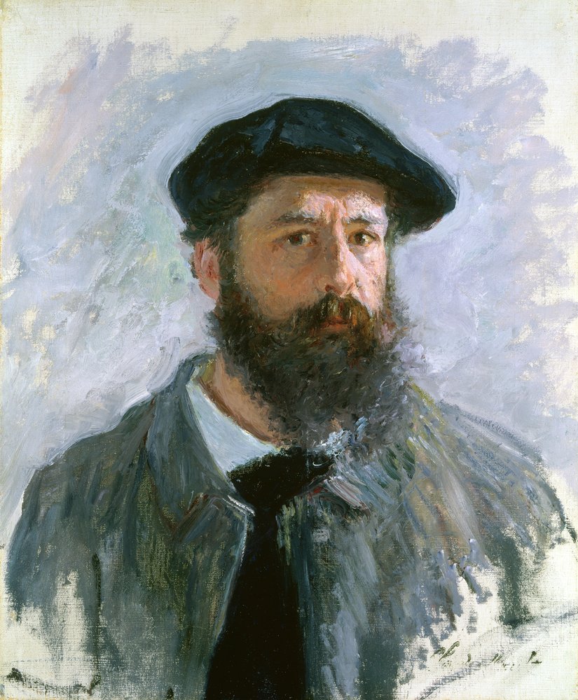 Självporträtt med basker, 1886 av Claude Monet
