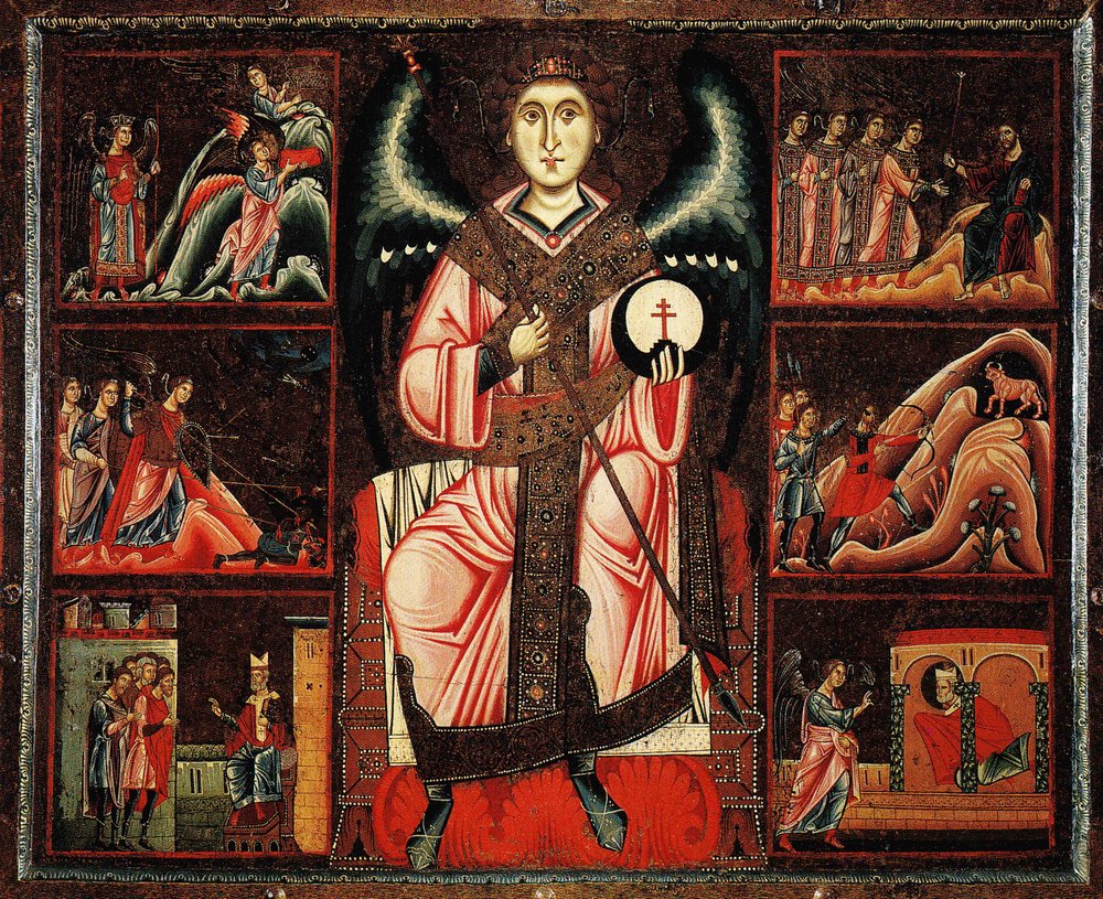 St Michael and his legend av Coppo di Marcovaldo