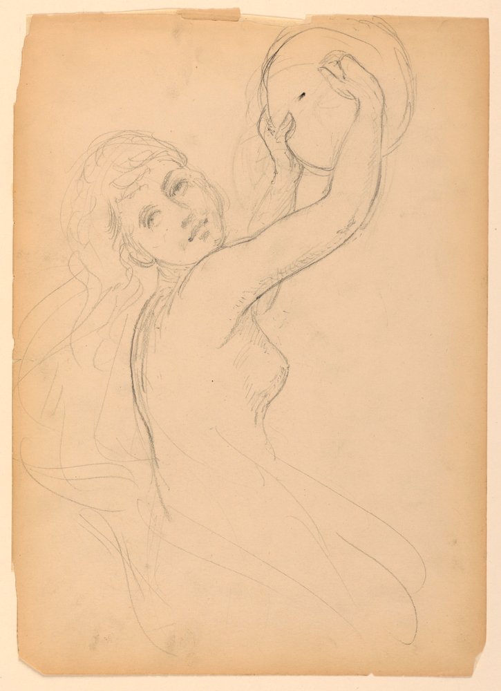 Teckning, Studie för National Academy, 1887 av Daniel Huntington