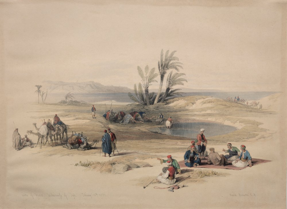 Wells of Moses, Tyhs vildmark, 1839. av David Roberts
