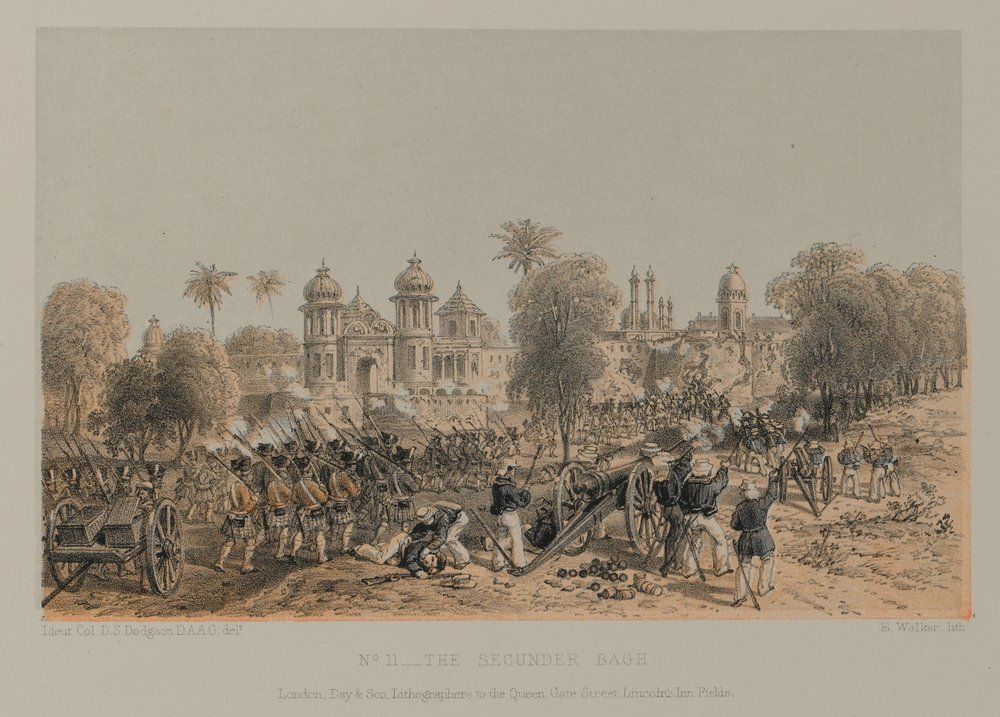 The Secunder Bagh, Lucknow av David Scott Lieutenant-Colonel (after) Dodgson
