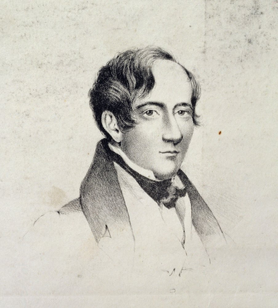 Edward Magrath (ca 1791-1861), från Michael Faradays klippbok, 1831 av E. W. Eddis