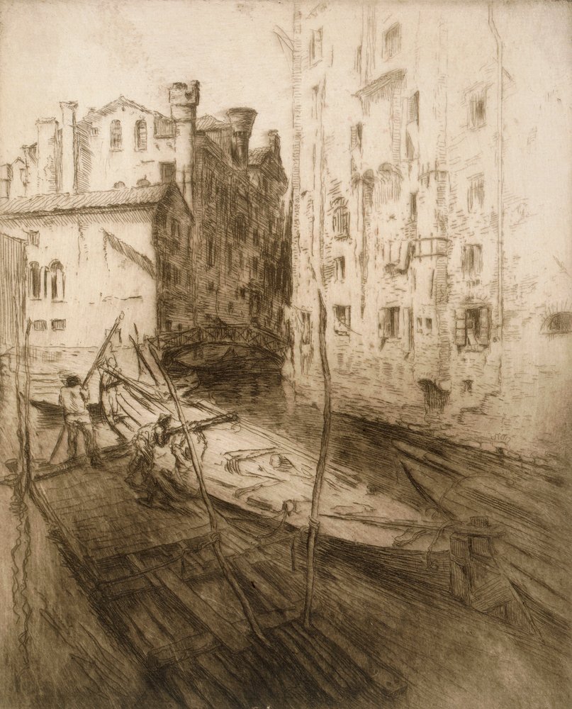 Det judiska gettot i Venedig, 1906. av Edgar Chahine