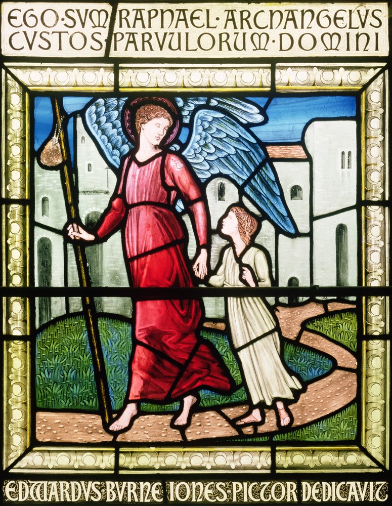 Dedikationsfönster (målat glas) av Edward Burne-Jones
