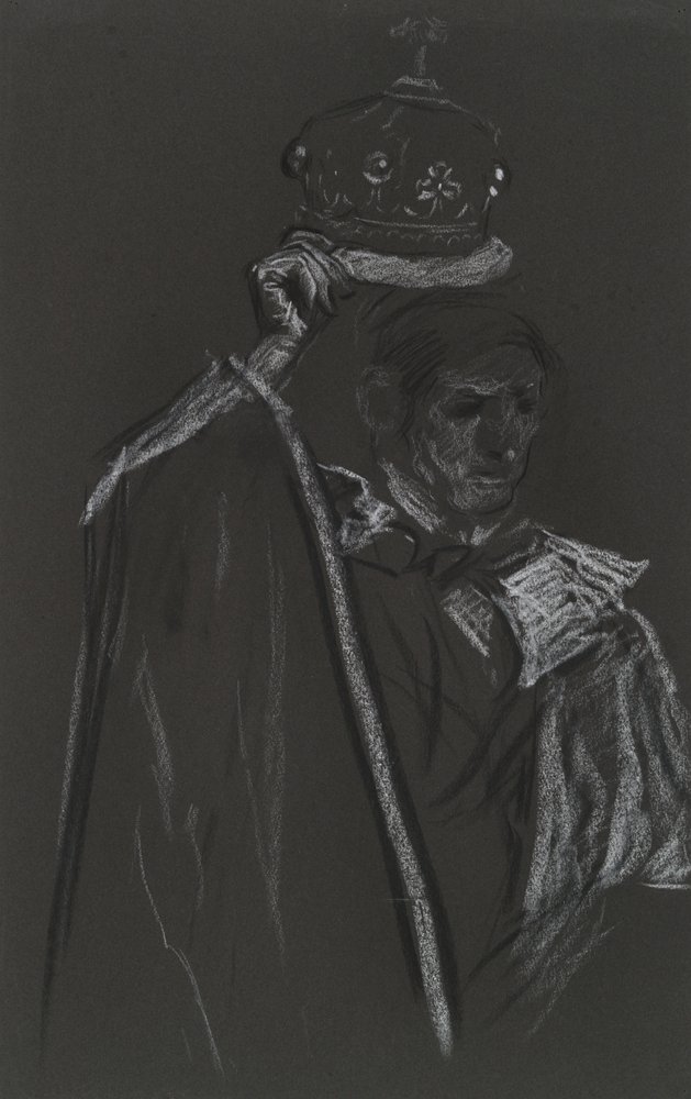 Studie av en peer för Edvard VII:s kröning av Edwin Austin Abbey