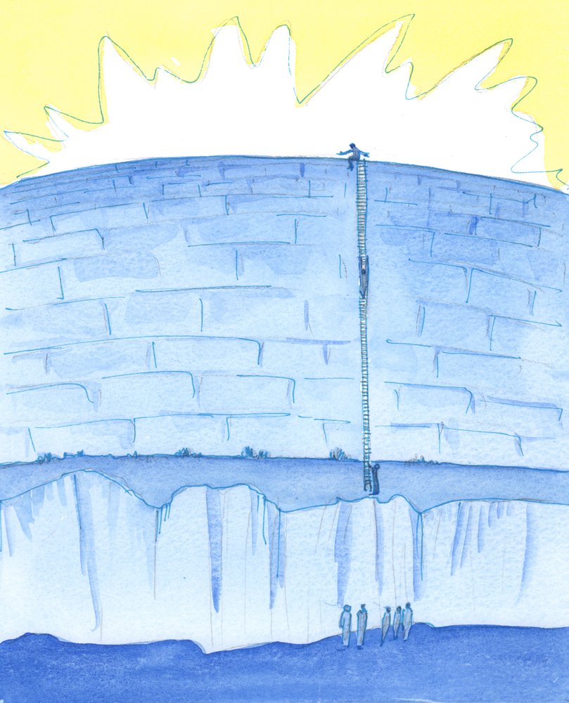 The Godhead is like a walled city, 2003 (w/c på papper) av Elizabeth Wang