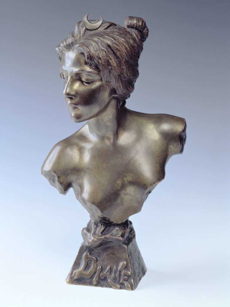 Byst av Diana, ca 1910 av Emmanuel Villanis