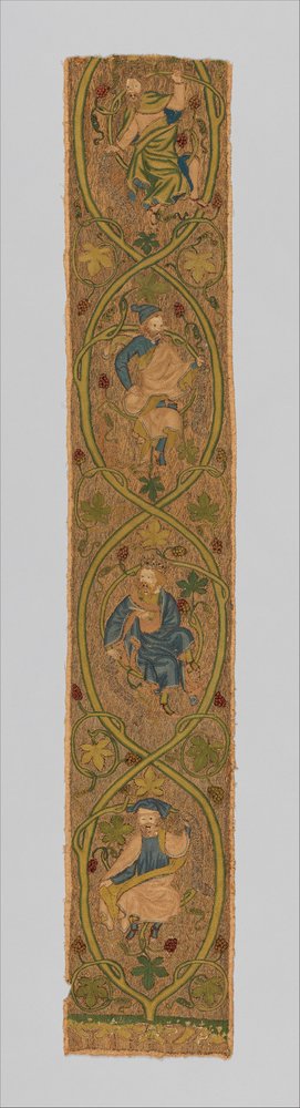 Orphrey, 1300-talets tredje kvartal (metall, siden och linje) av English School