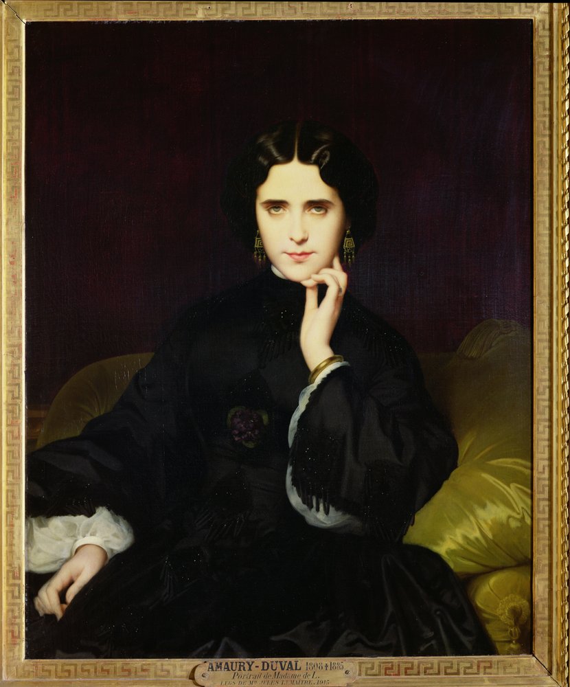 Porträtt av Jeanne de Tourbay (1837-1908), 1862 av Eugene Emmanuel Amaury-Duval