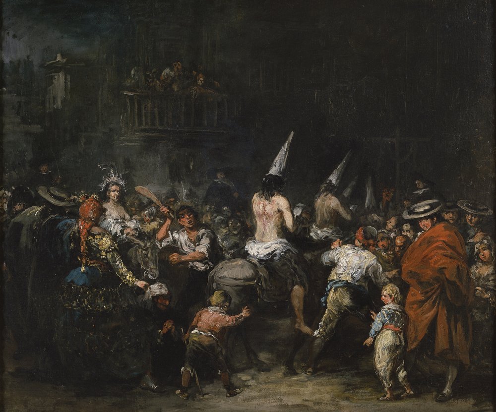 Dömd av inkvisitionen, andra hälften av 1800-talet av Eugenio Lucas Velázquez