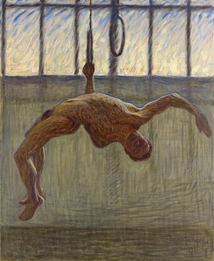 Ringgymnast I av Eugène Jansson