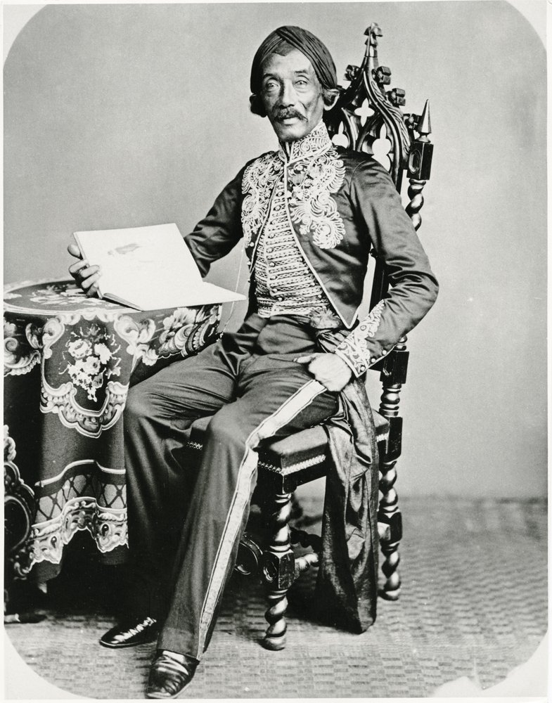 Porträtt av Raden Saleh, 1872 av European Photographer
