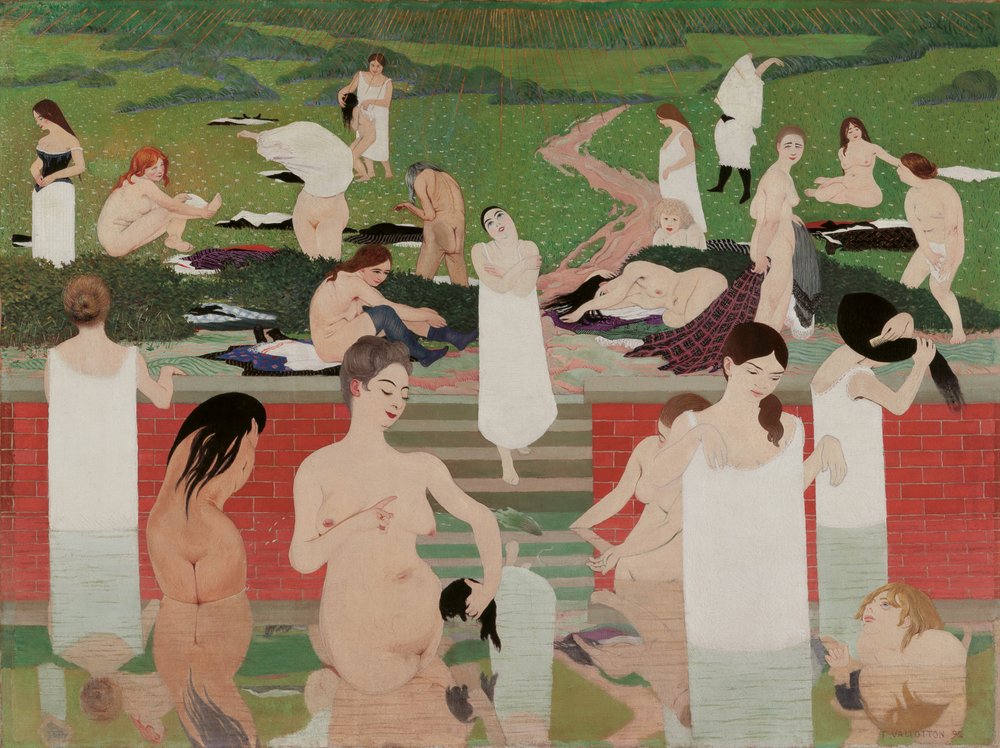 The Bath: Summer Evening The Bath at Summer Evening, 1892-1893 av Felix Edouard Vallotton