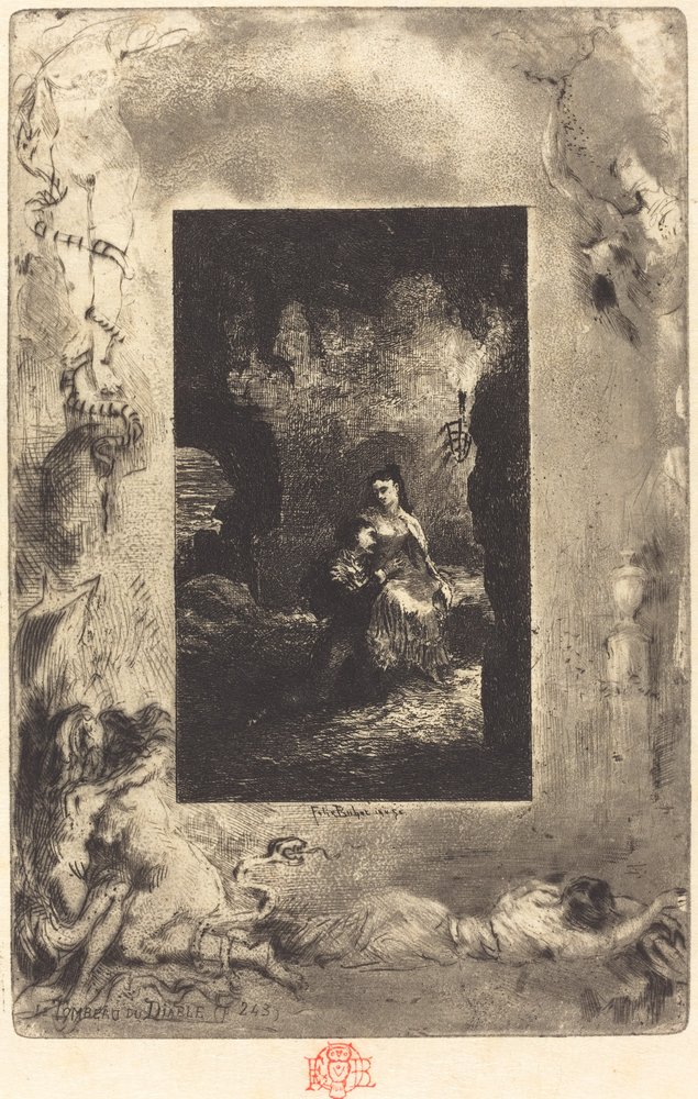 Djävulens grav Djävulens grav, 18791880. av Felix Hilaire Buhot