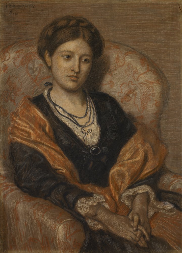 Porträtt av fröken Iza Duffus Hardy av Ford Madox Brown