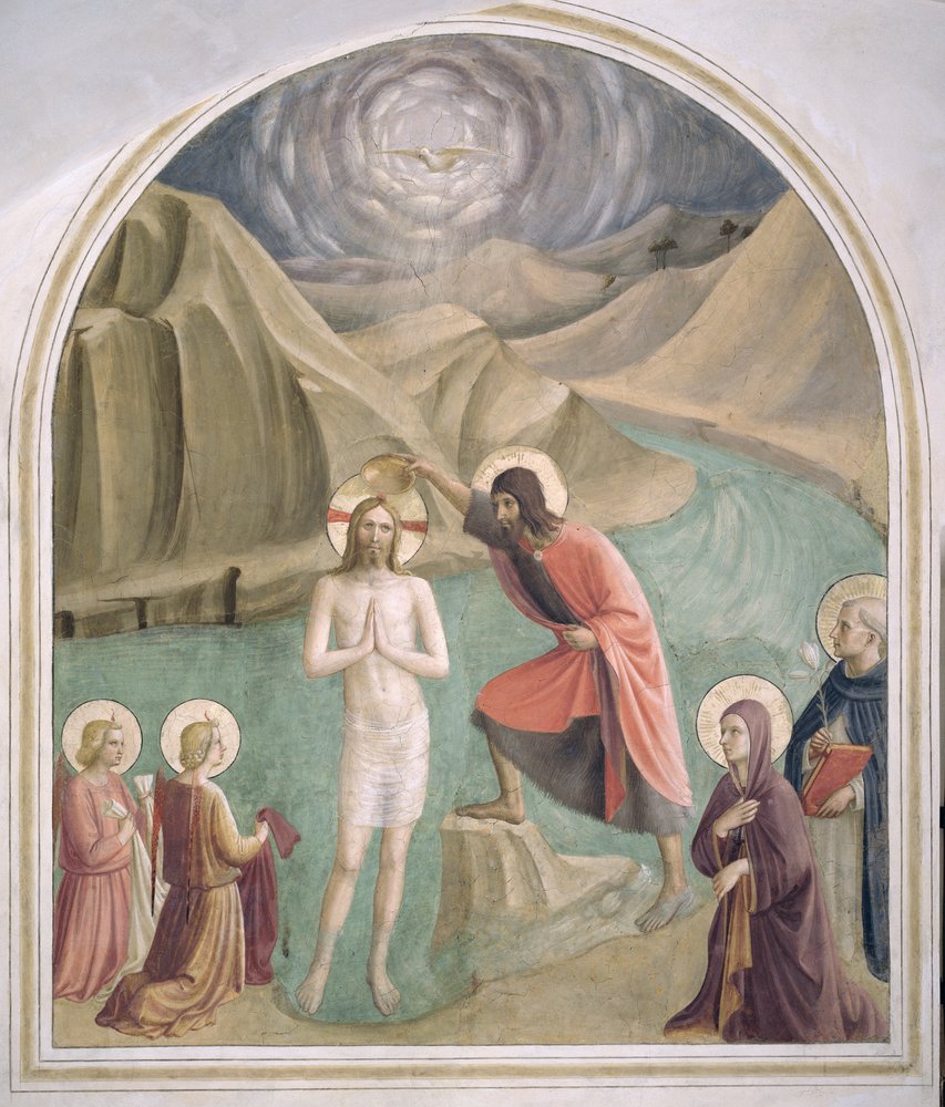 Kristi dop, cirka 1438-45 av Fra Angelico