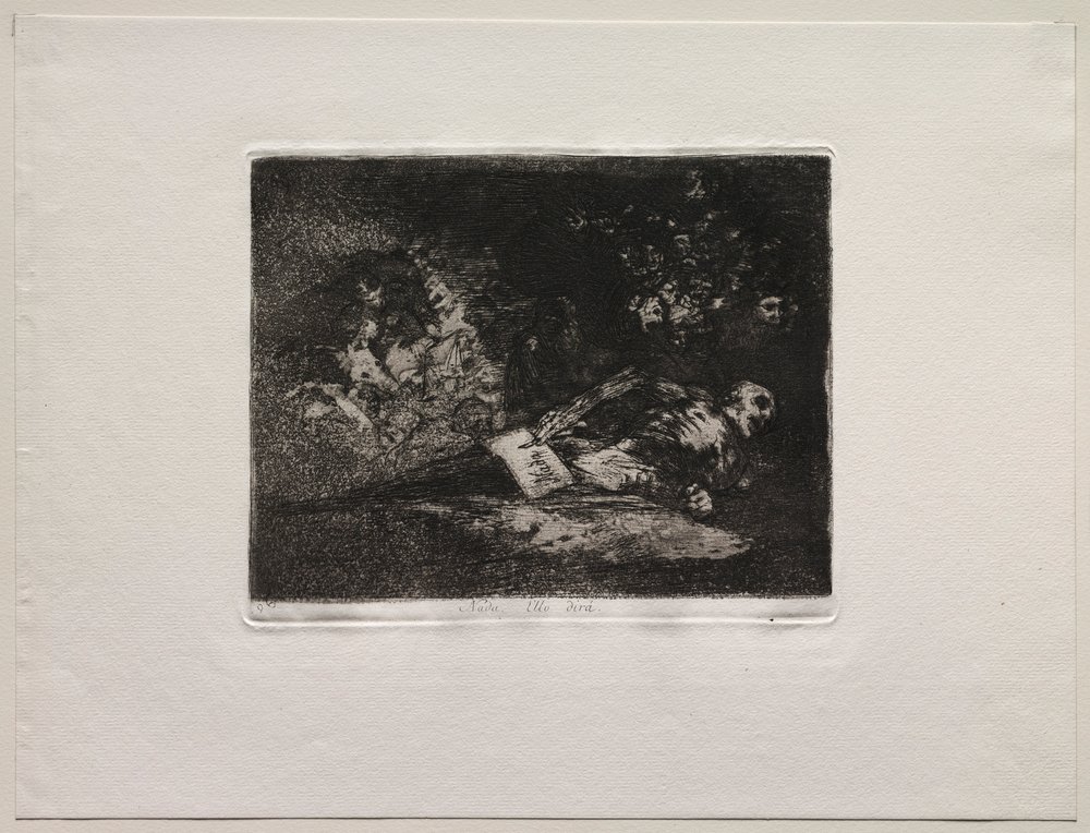 Krigets fasor: ingenting. Händelsen kommer att berätta. av Francisco de Goya