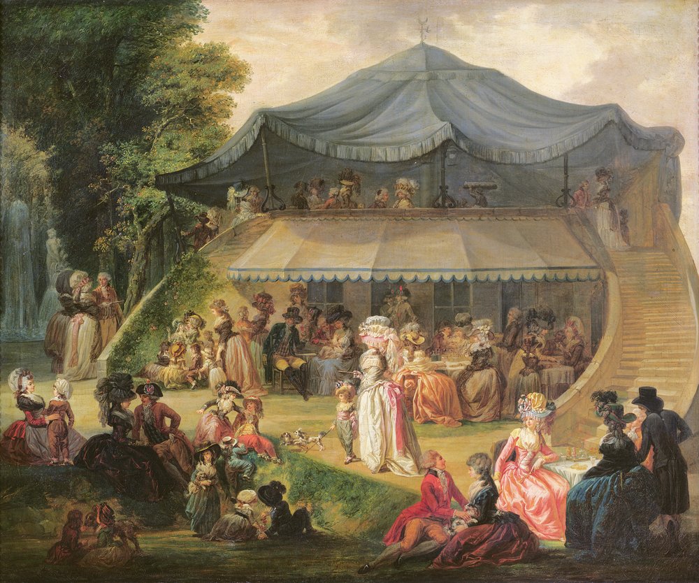Fest vid Colisee nära Lille, ca 1791 av Francois Louis Joseph Watteau