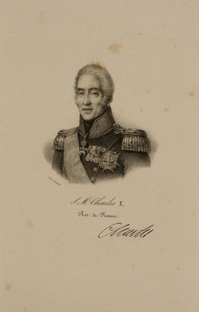 Porträtt av Karl X (1757-1836) av Francois Seraphin Delpech