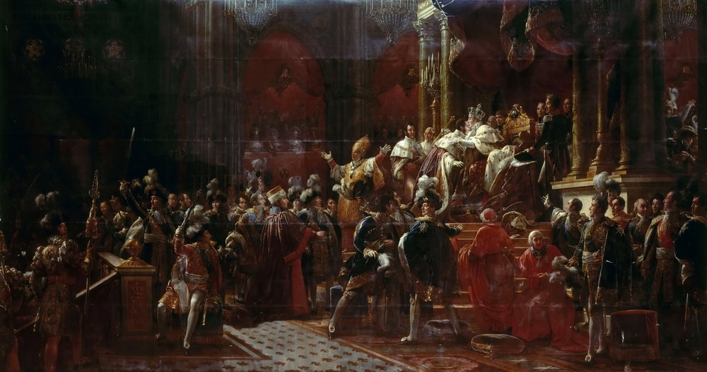 Kröningen av Karl X av Frankrike i Reims, 29 maj 1825 av Francois Pascal Simon Gerard