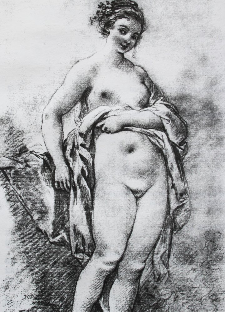 Nakenstudie av François Boucher