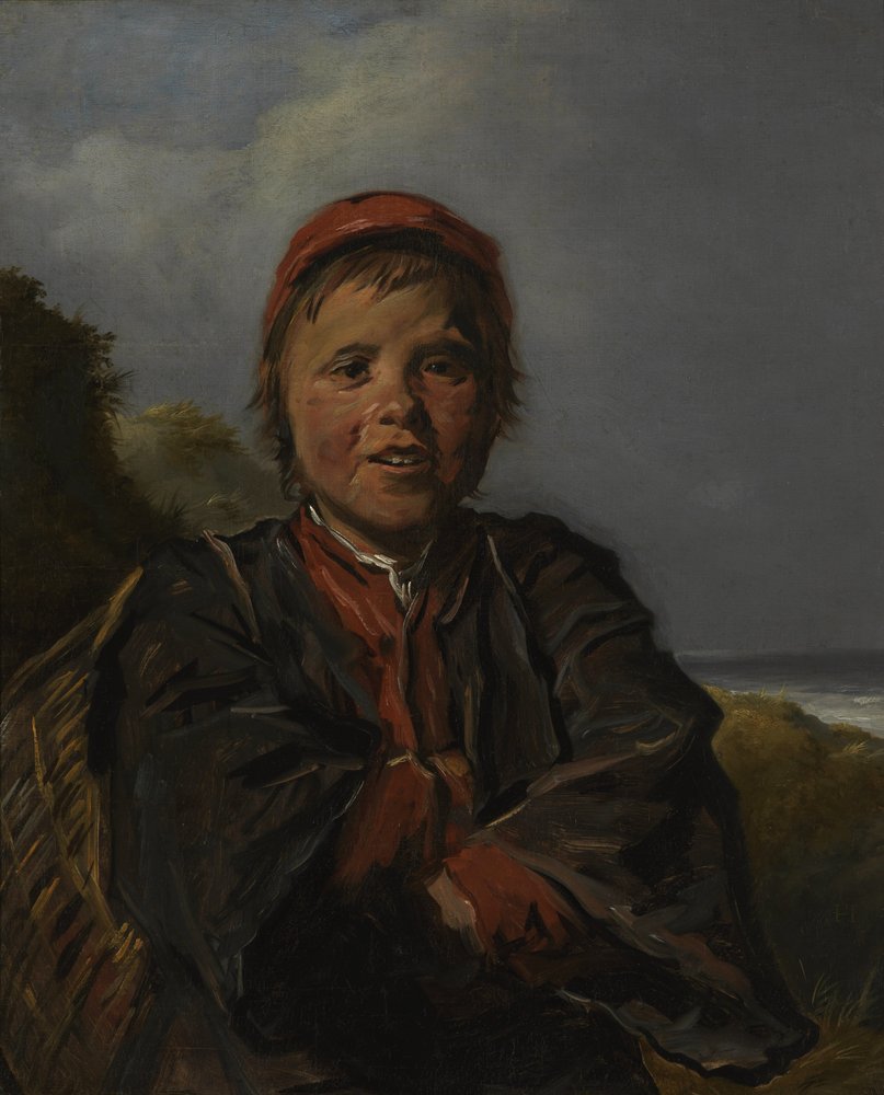 Fiskargosse i ett landskap av Frans Hals