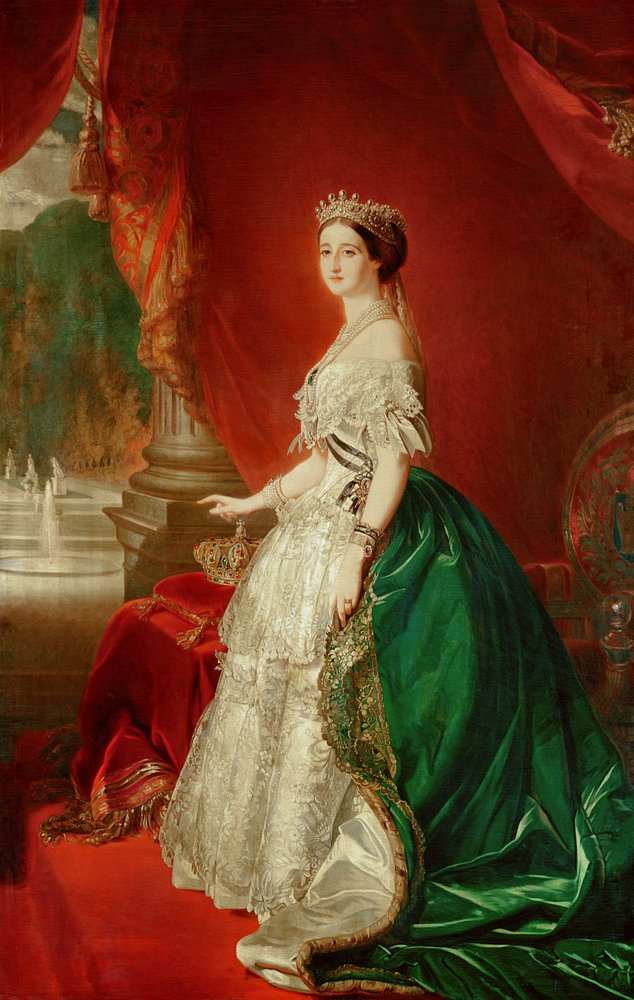 Kejsarinnan Eugénie av Frankrike (1826-1920), maka till Napoleon Bonaparte III (1808-73) av Franz Xaver Winterhalter