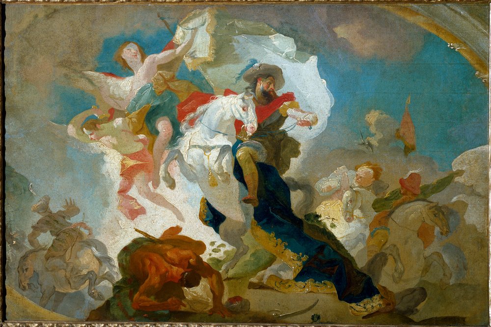 The Triumph of Saint James of Compostela (olja på duk av Franz Anton Maulbertsch