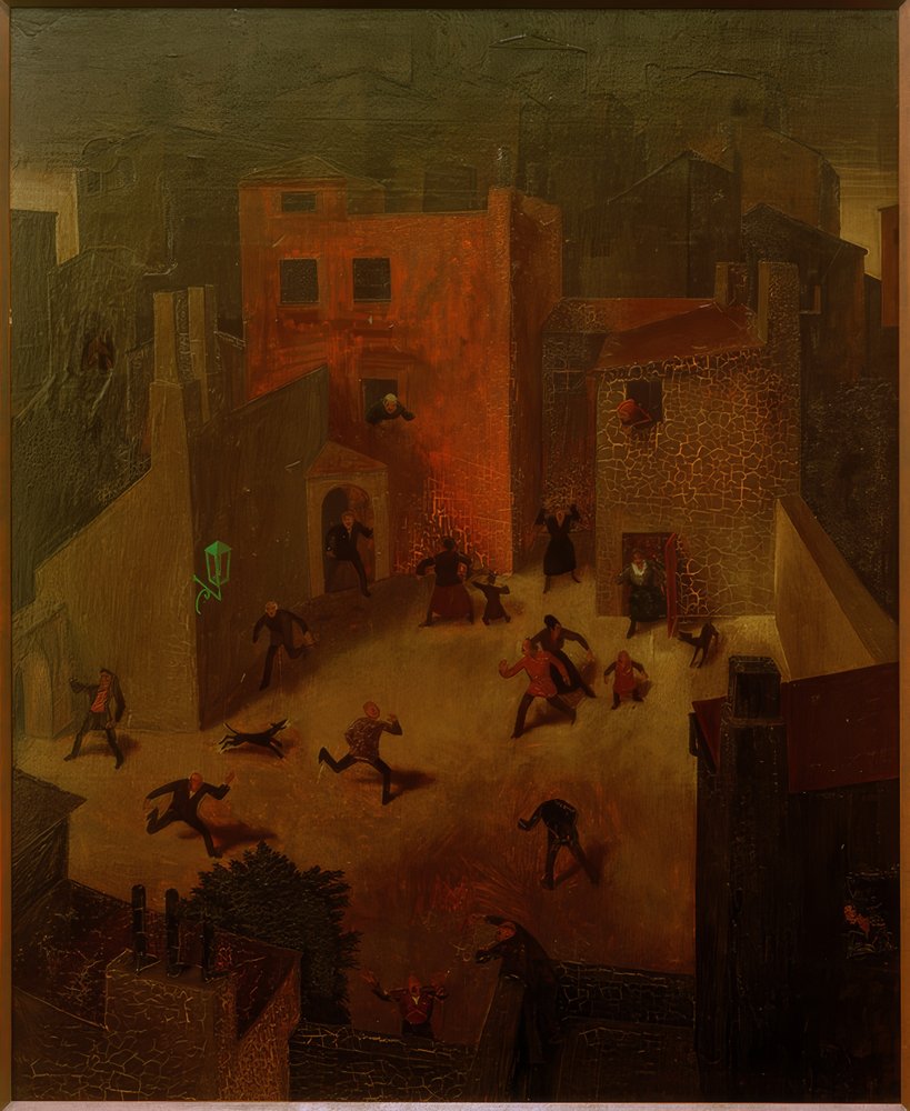F.Sedlacek, stadslandskap av Franz Sedlacek