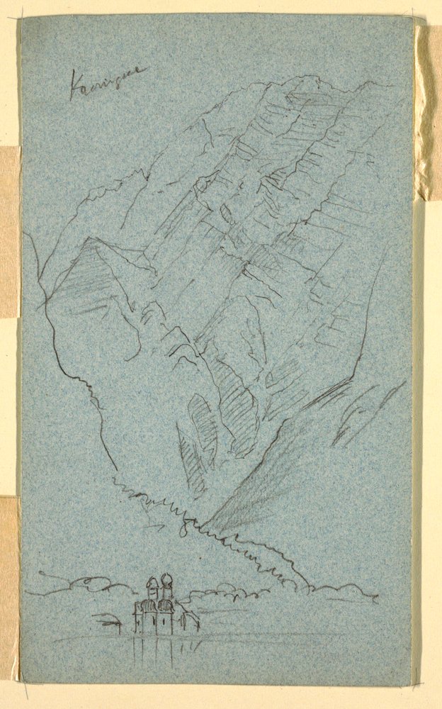 Kusten av Konigssee, B av Frederic Edwin Church