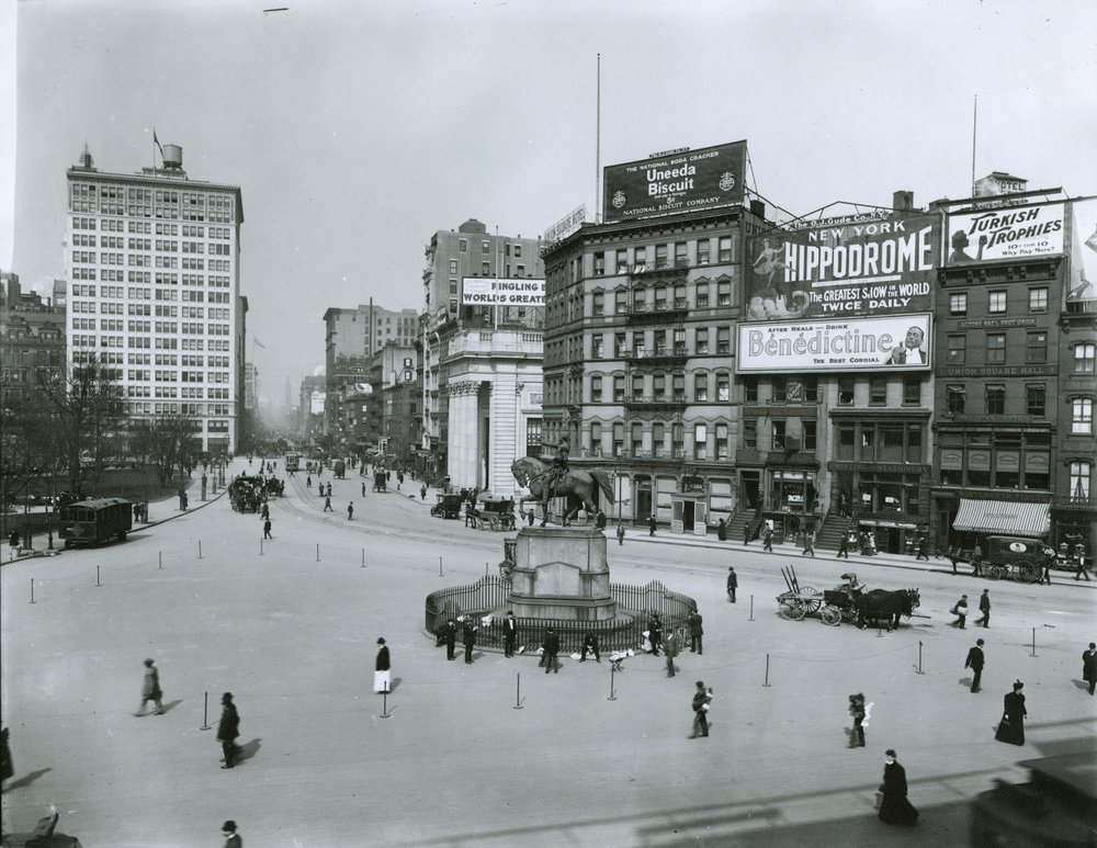 Union Square och Fourth Avenue, New York City av G.P. Hall und Sohn