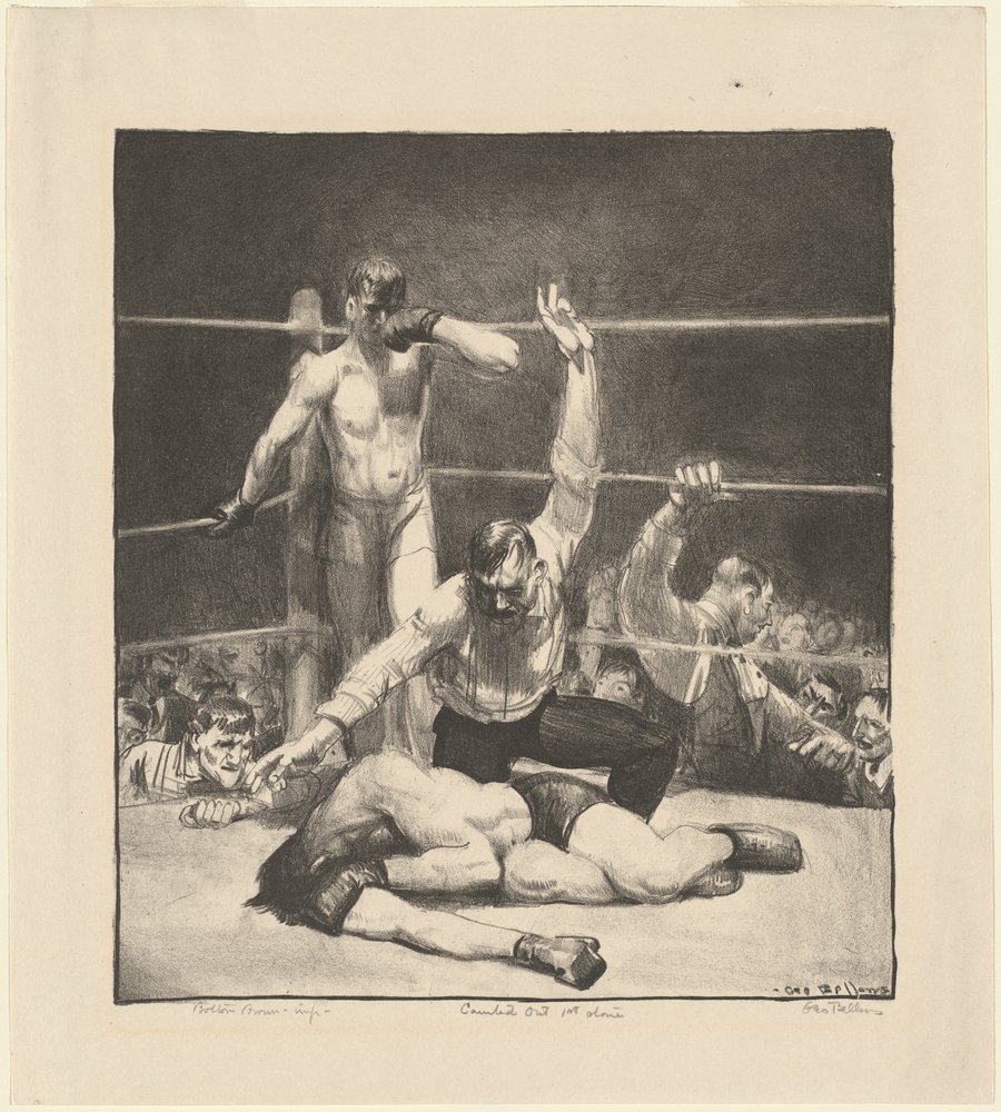 ”Counted Out”, första stenen av George Bellows