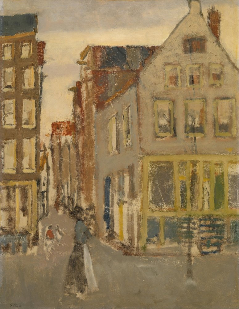 Lauriergracht vid Tweede Laurierdwarsstraat av George Hendrik Breitner