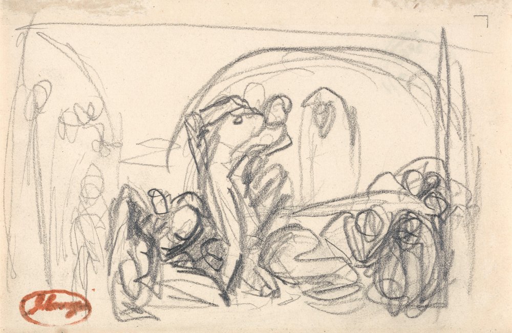 Howard på besök i ett fängelse av George Romney