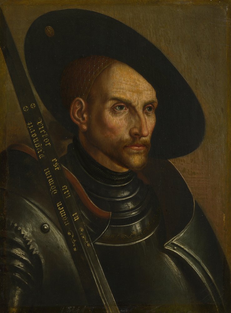 Porträtt av Edzard I, greve av Ostfrisland 1461-1528, 1700-talet av German Master