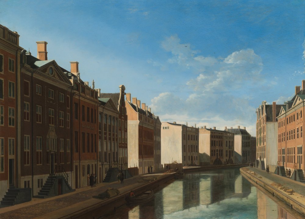 Utsikt över Herengracht i Amsterdam av Gerrit Adriaensz Berckheyde