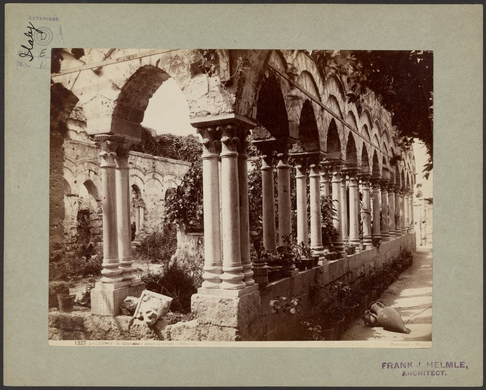 Palermo. S. Giovanni degli Eremati, klostergång av Giorgio Sommer