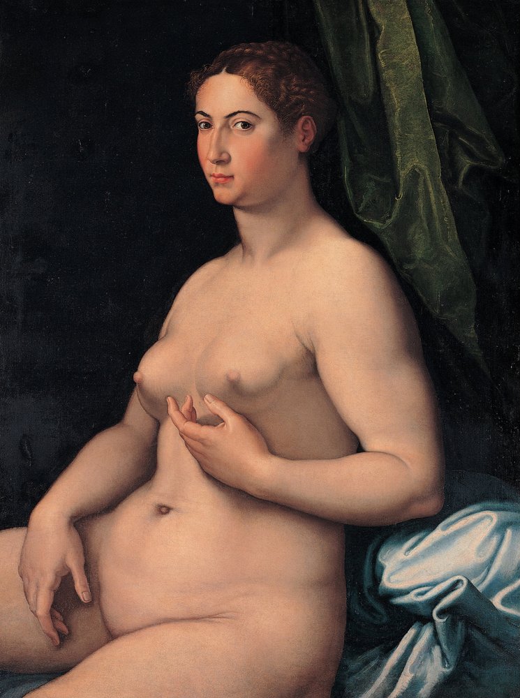 En sittande kvinna av Girolamo Siciolante da Sermoneta
