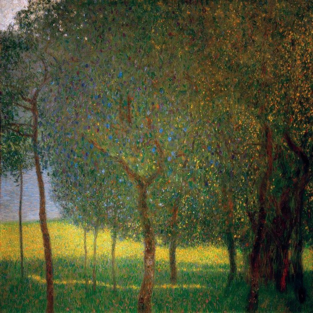 Fruktträd vid Attersee av Gustav Klimt