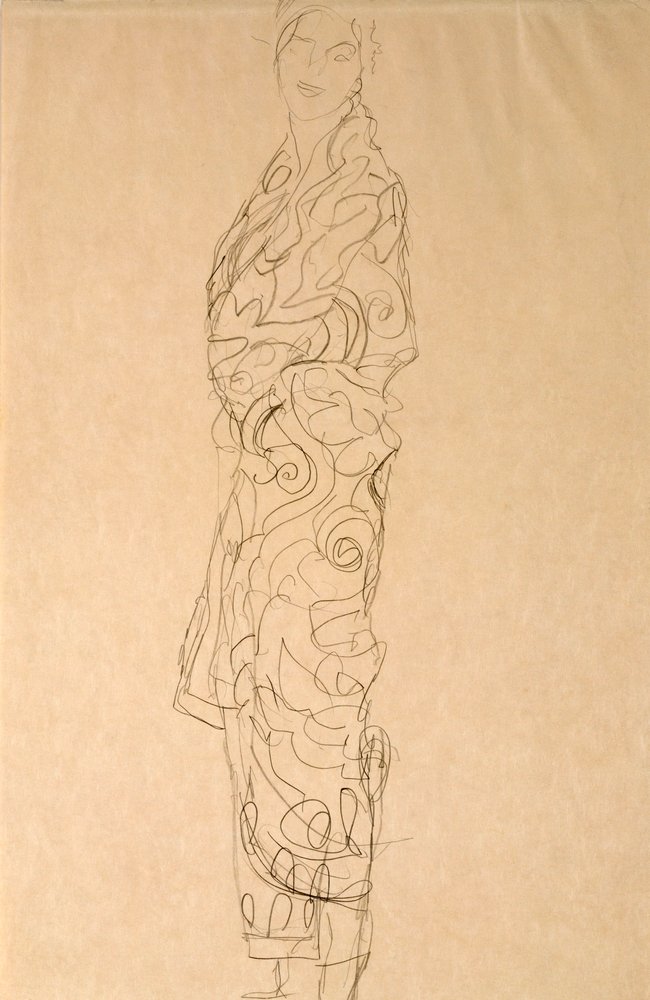 Kvinna i en kimono av Gustav Klimt