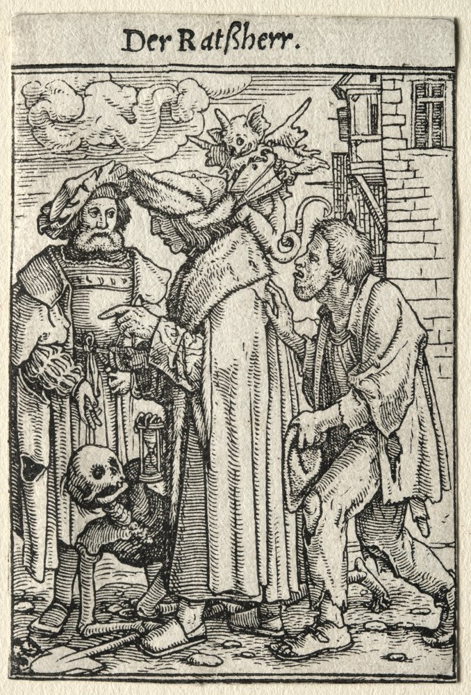 Dödsdansen: Rådmannen. av Hans Holbein