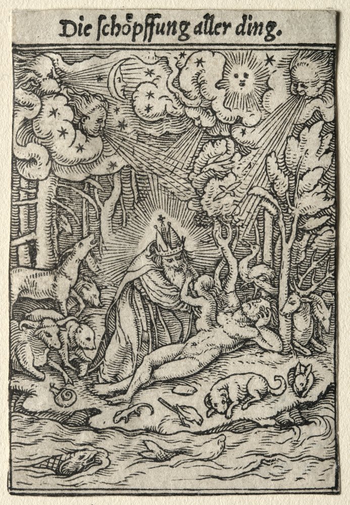 Dödsdansen: Skapelsen. av Hans Holbein