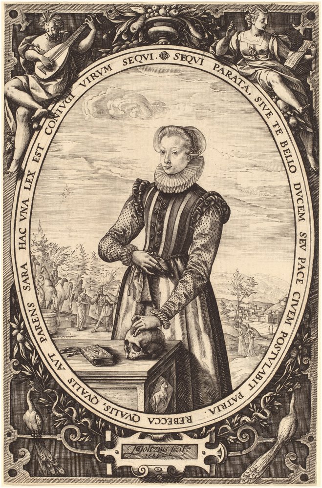 Josina Hamels av Hendrik Goltzius