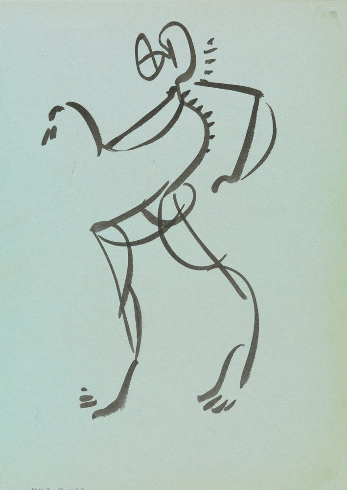 Dansande figur av Henri Gaudier-Brzeska