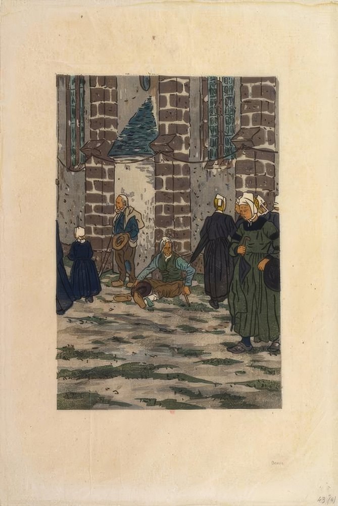 Förlåtelsen av Sainte-Anne-la-Palud av Henri Rivière