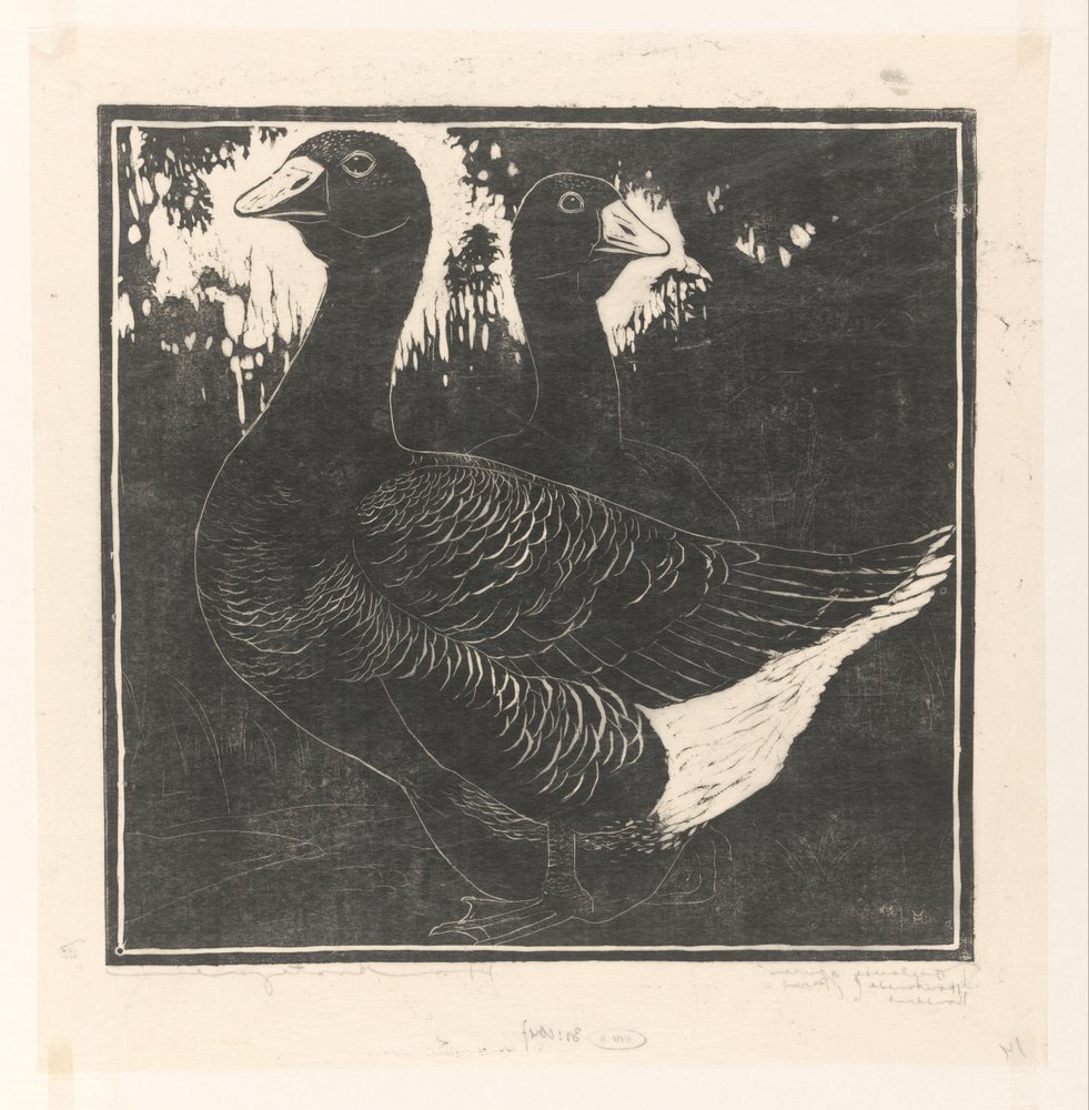 Toulouse ganzen (originaltitel på objekt) av Henri Verstijnen (signed by artist)