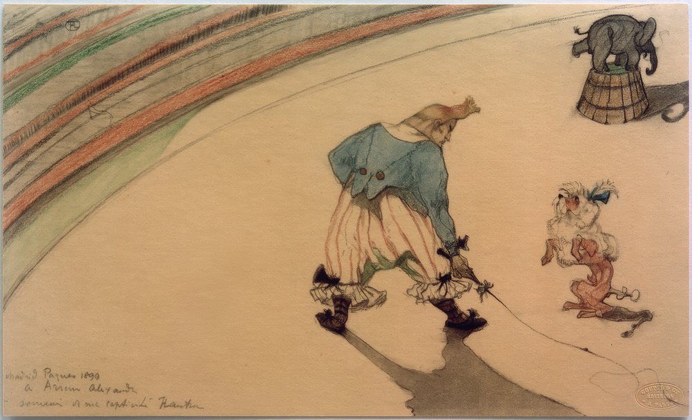 Clown tränare av Henri de Toulouse-Lautrec